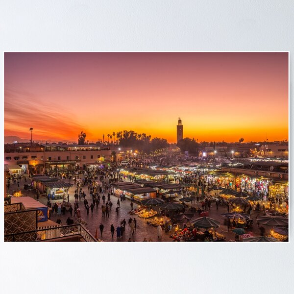 Item preview, Place Jemaa el Fna in Marrakech, Morocco designed and sold by Bert Beckers.