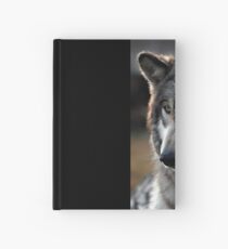 back light wolf Hardcover Journal