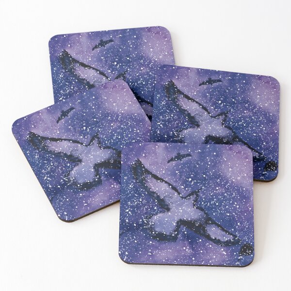 Item preview, Galactic Crows on a Watercolor Night Sky designed and sold by AlicjaCurioseur.