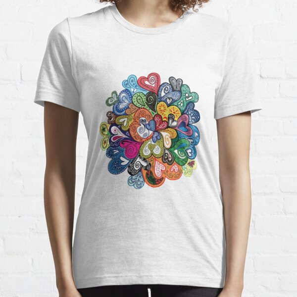 Colorful Heart Hugs Essential T-Shirt