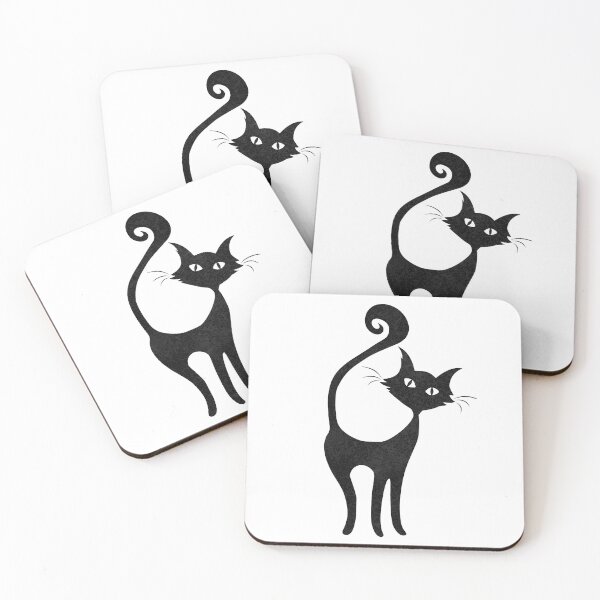Item preview, black cat (pattern) designed and sold by designMarks.