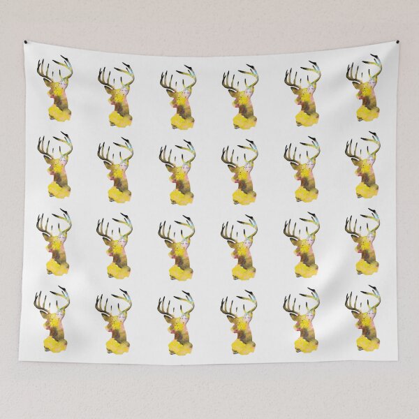 Item preview, Yellow Deer - Stag Painting designed and sold by ElfShoppe.