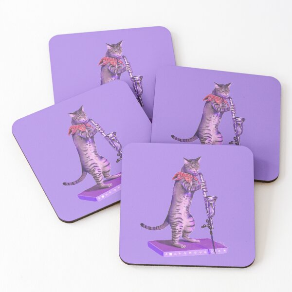 Item preview, cat & bass clarinet designed and sold by VishKeks.