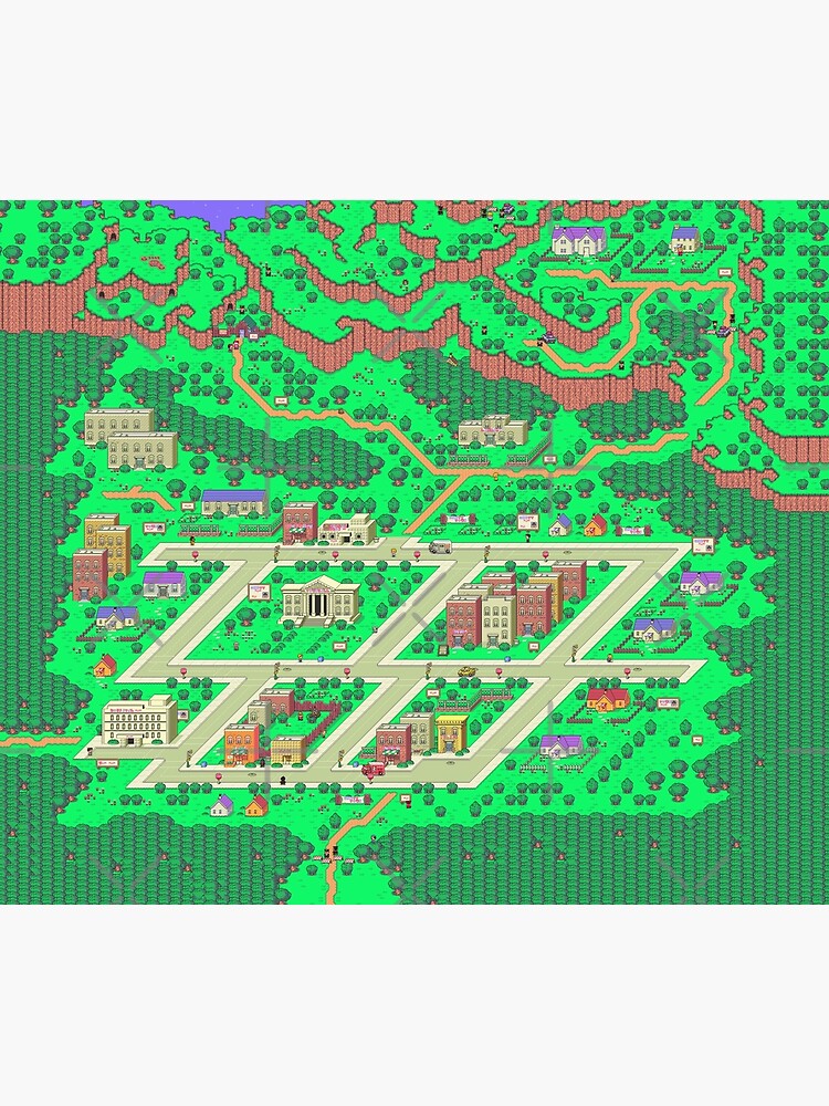 Earthbound Map Tapestry