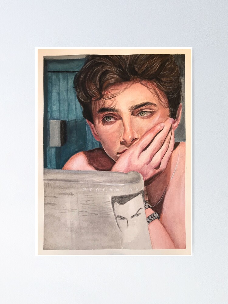 Timothée Chalamet Art Print (Call Me By Your Name) Poster for