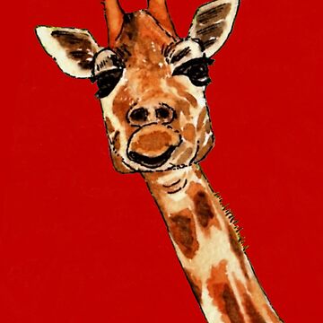Artwork thumbnail, Giraffe - Thank You Card by EuniceWilkie