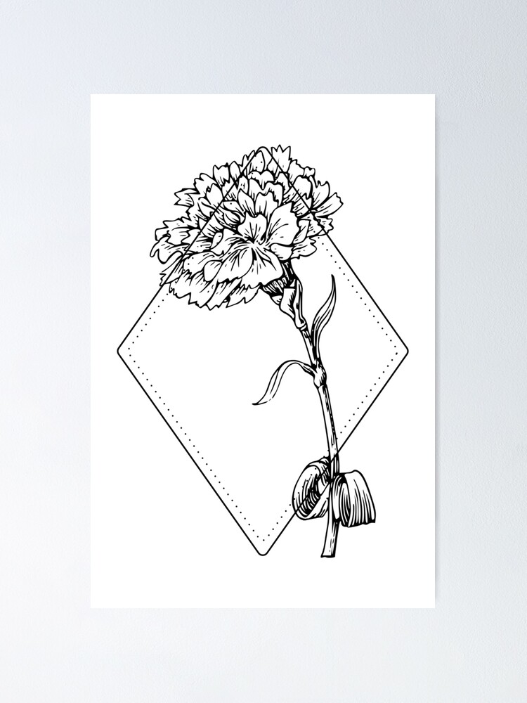Carnation & Daisies for my friend's first tattoo. 5rl & 3rl @southburton :  r/sticknpokes