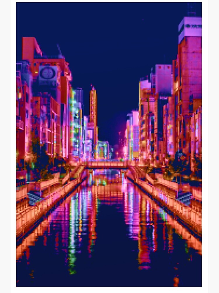 1408237 anime girl, anime, neon, city, artist, artwork, digital art, hd, 4k  - Rare Gallery HD Wallpapers