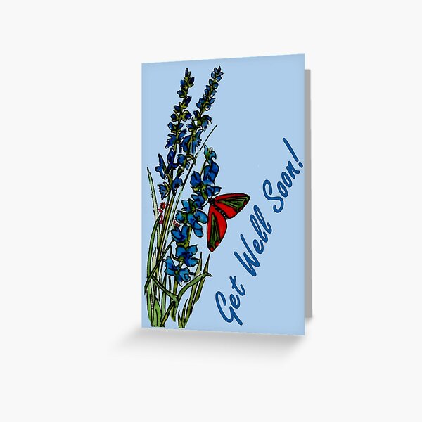 Feeling Blue - Get Well Soon Card Greeting Card