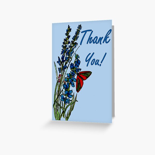 Feeling Blue - Thank You Card Greeting Card