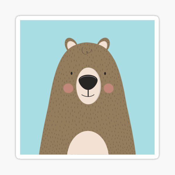 Bears Are Friendly Sticker