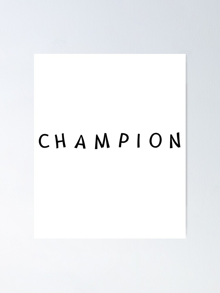 champion logo black and white