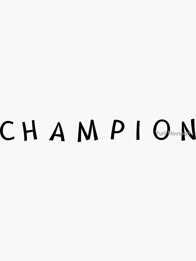 Champion Logo Sticker - Champion Logo Text - Discover & Share GIFs