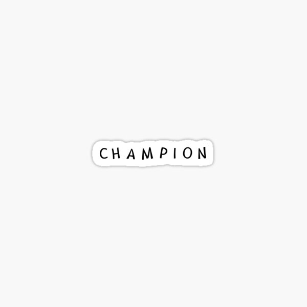 champion logo white