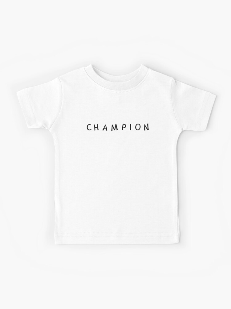 Champion logo, champion sticker, champion Kids T-Shirt for Novosad | Redbubble