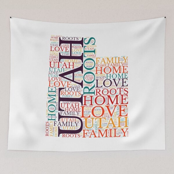 Item preview, Utah State Home, Love, Roots and Family Map designed and sold by marosharaf.