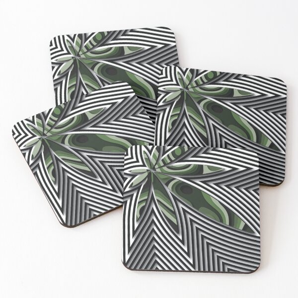 Item preview, Camouflage Cannabis Leaf In the Factor of Phi Op Art designed and sold by foggynotion.