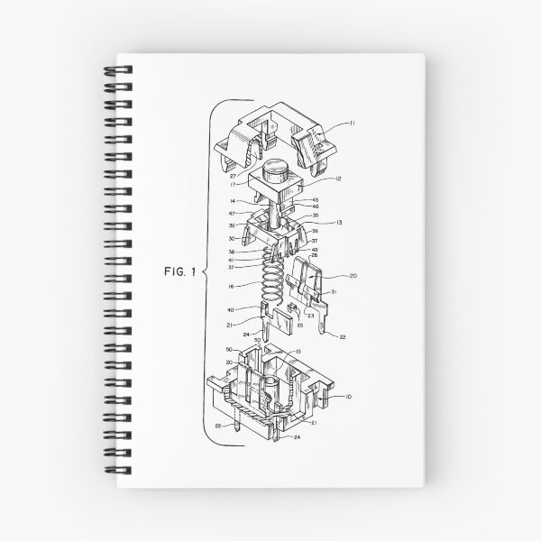 Item preview, Mechanical Keyboard Key Patent designed and sold by CupOSmut.