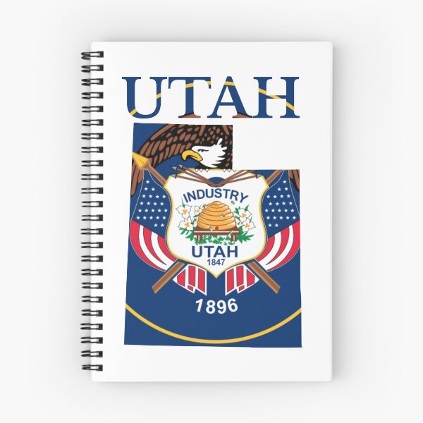 Item preview, Utah State Flag Map designed and sold by marosharaf.