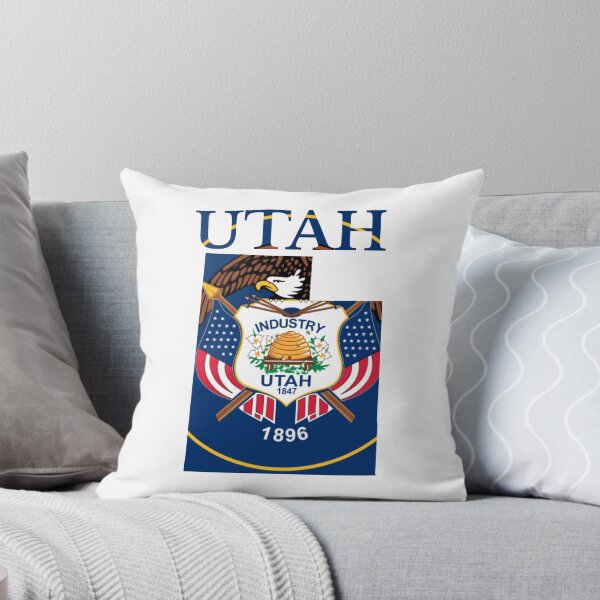Item preview, Utah State Flag Map designed and sold by marosharaf.