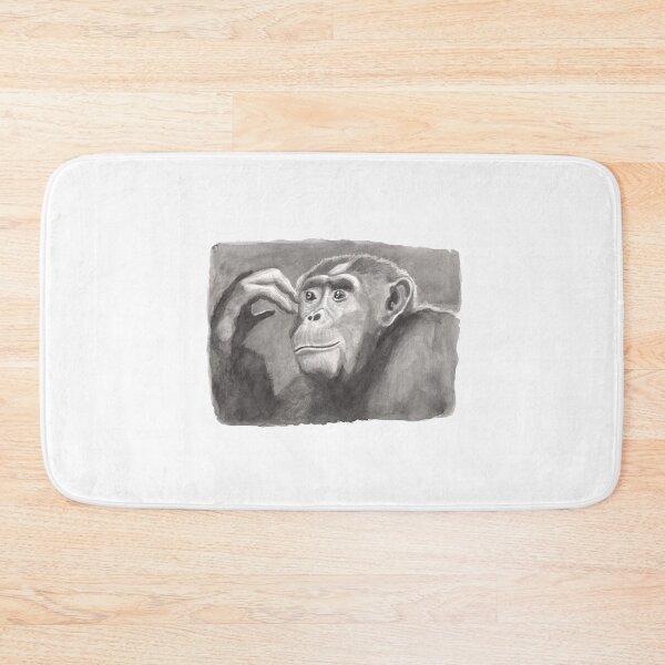 Item preview, Thinking Chimanzee Inkwash Print designed and sold by GL-Reflections.