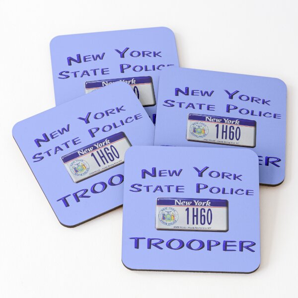 Item preview, New York State Police License Plate designed and sold by Lawrence Baird.
