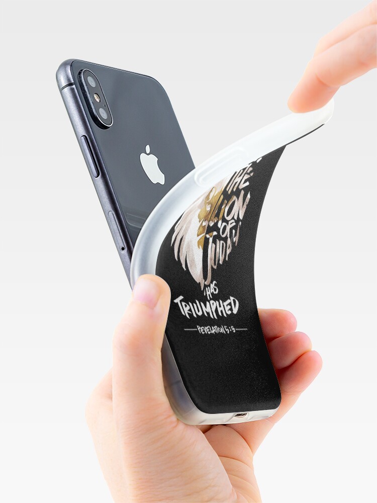 Alternate view of Jesus is the Lion of Judah Christian Gifts iPhone Case