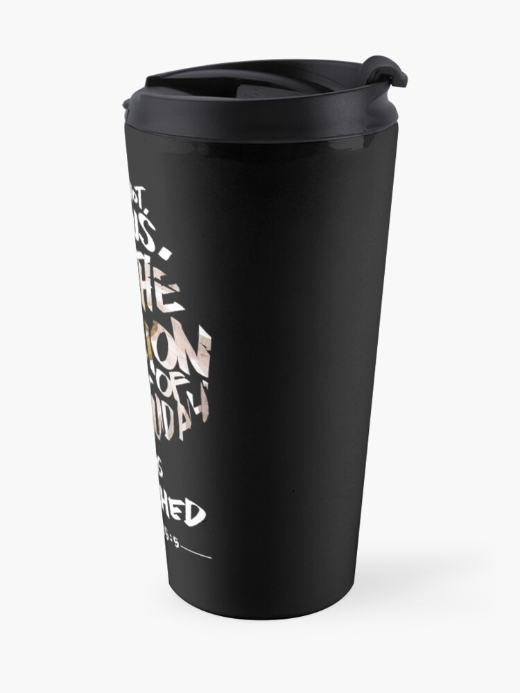 Alternate view of Jesus is the Lion of Judah Christian Gifts Travel Coffee Mug