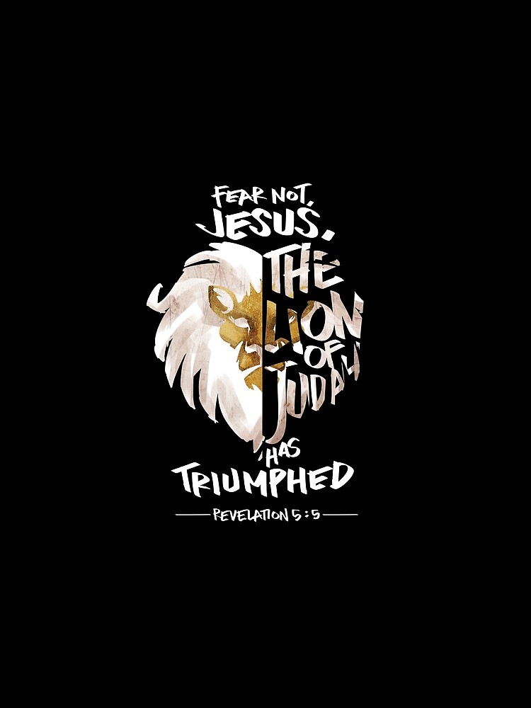 Thumbnail 5 of 5, Graphic T-Shirt, Jesus is the Lion of Judah Christian Gifts designed and sold by TCCPublishing.
