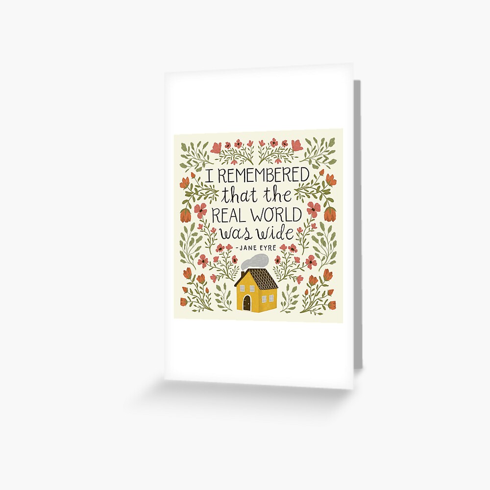 Jane Eyre "World Was Wide" Quote Art Print