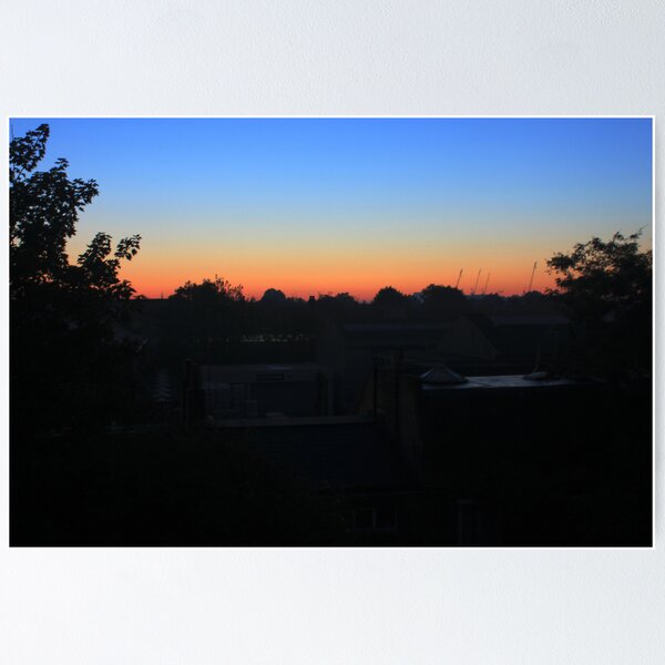 Sunrise in Autumn Poster