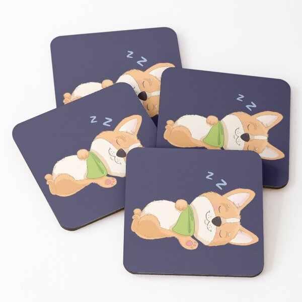 Item preview, Cute sleeping cartoon corgi puppy. So sleepy. Funny cartoon dog for kids and babies. designed and sold by IamCorgeous.