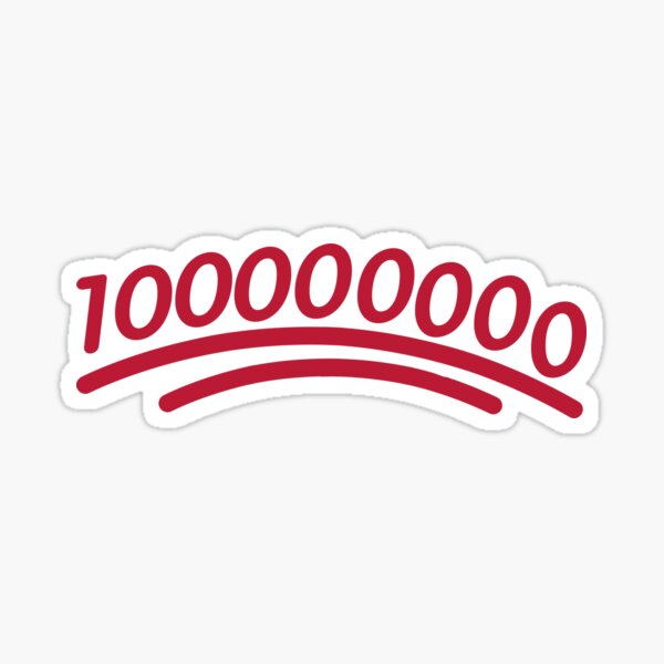 Edition 100 Emoji Sticker By Dewarehouse Redbubble