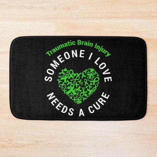 Item preview, Traumatic Brain Injury Green Ribbon Heart Love Need Cure design designed and sold by CreatedByHeidi.
