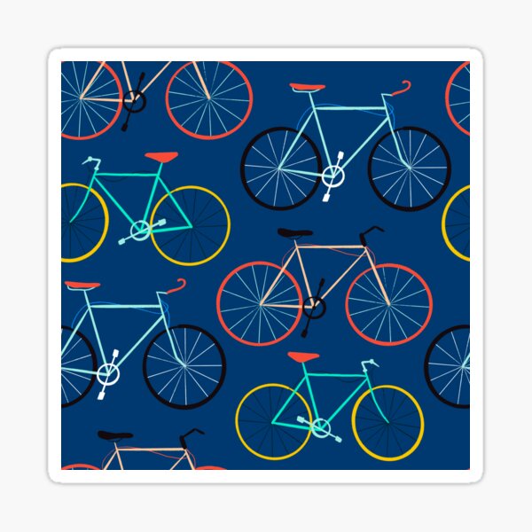 Blue bikes Sticker
