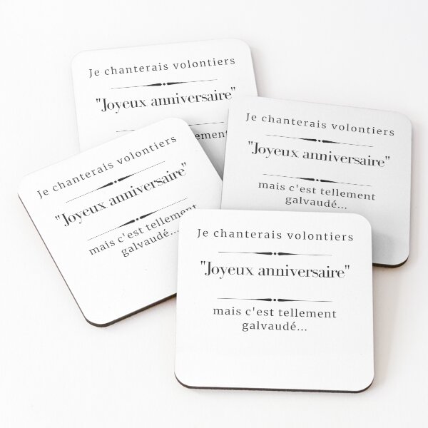 Aperçu de l'œuvre Je chanterais volontiers "Joyeux anniversaire" mais c'est tellement galvaudé... créée et vendue par ZAMSHOP972.