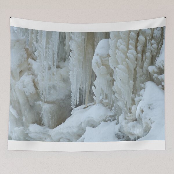 Item preview, Spray formed icicles grow strange wings beside Gabbro Falls. designed and sold by Steven Holt.