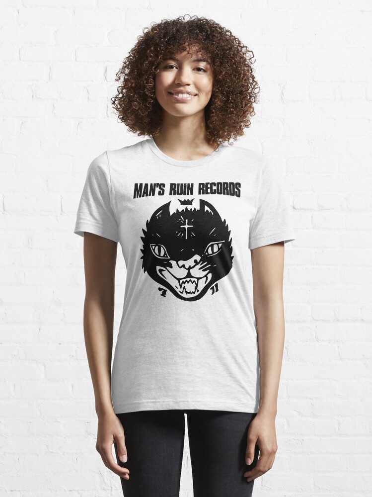 Alternate view of Man's Ruin Records Cat Essential T-Shirt