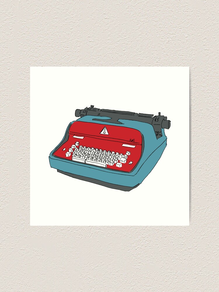 Alternate view of Typewriter Art Print