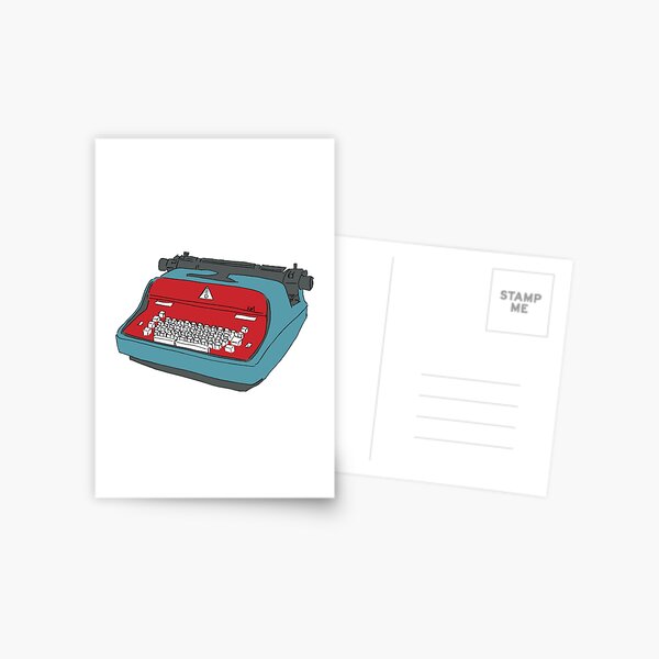 Typewriter Postcard