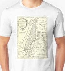 Camiseta unisex Vintage Map of New York City (1893)