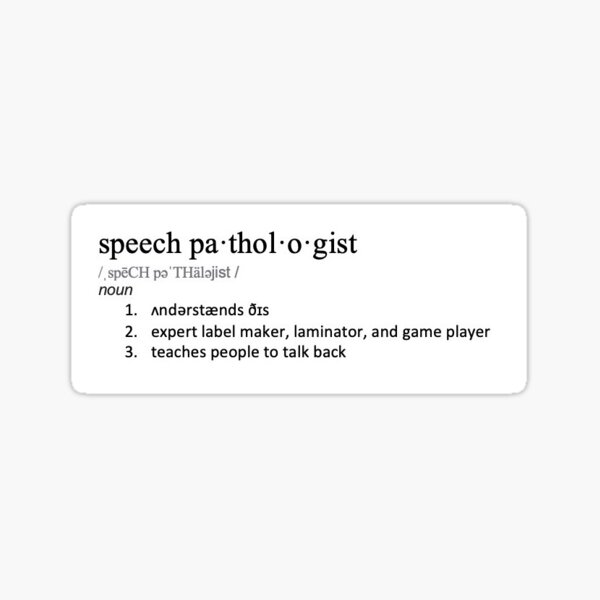 Item preview, Speech Pathologist Definition (2) designed and sold by lexgood.