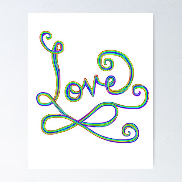 Item preview, Rainbow Love Infinity Sign designed and sold by Deborah Camp.