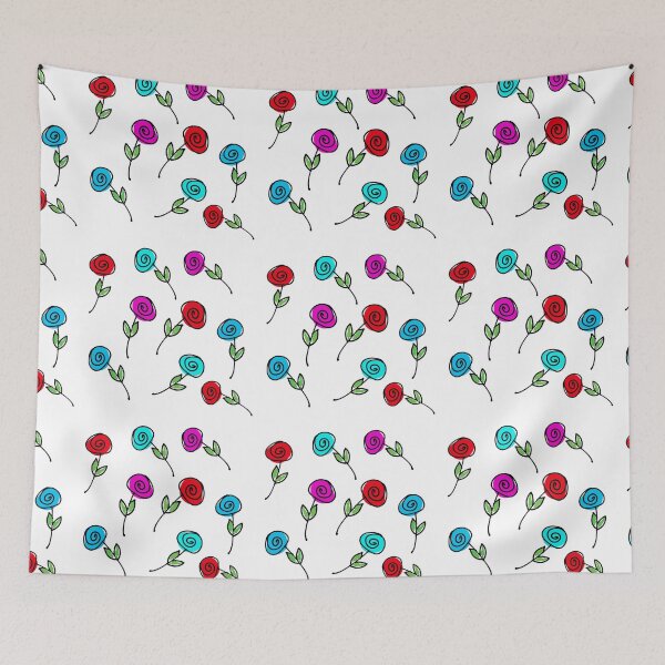 Item preview, Whimsical flower doodles  designed and sold by TheDoodleFairy.