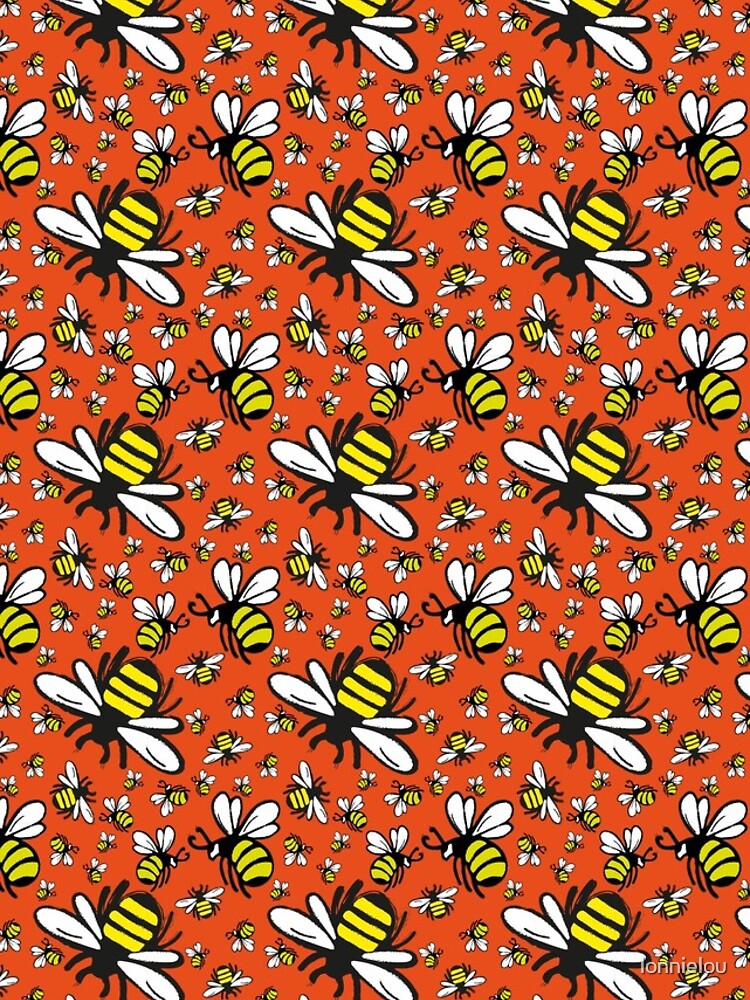 Buzzy Bee and his little ones in ORANGE by lonnielou
