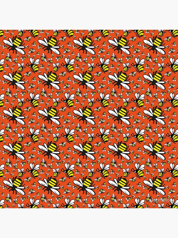 Buzzy Bee and his little ones in ORANGE by lonnielou