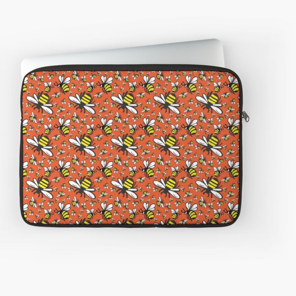 Buzzy Bee and his little ones in ORANGE Laptop Sleeve
