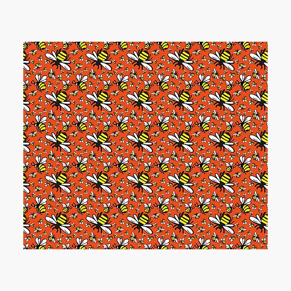 Buzzy Bee and his little ones in ORANGE Photographic Print