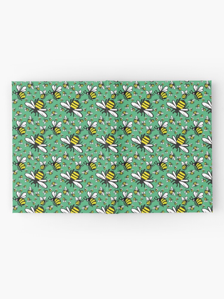 Alternate view of Buzzy Bee and his little ones in VIBRANT MINT GREEN Hardcover Journal