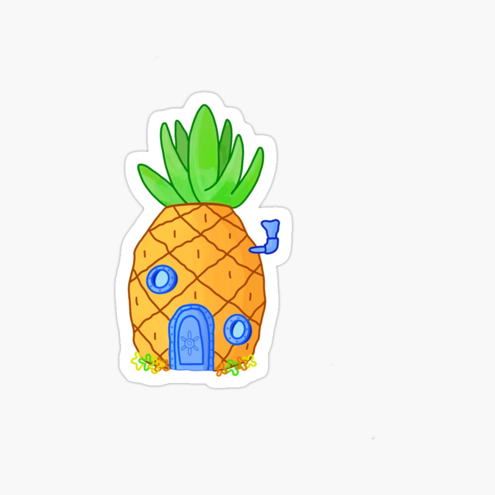 spongebob pineapple sticker Poster
